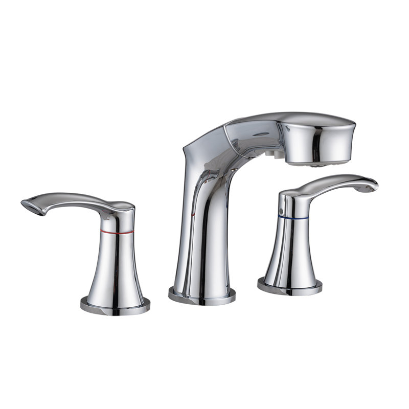 Widespread 2-handle Bathroom Faucet, Chrome