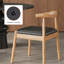 Chaises de salle à manger avec cadres en chêne massif et sièges tissés à la main (2 pièces)-2023263399