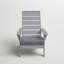 Chaise de patio avec coussins Hagler-1018514524