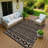 Machine Washable Indoor/Outdoor Boruta ACN2244 Navajo Rug-2130218569