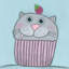 'Kitten with Raspberry' Canvas Art-19625590