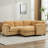 5 - Piece Reversible Modular Corner Sectional With Ottoman-1409123928