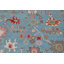 Tapis oriental bleu clair et rose Oushak 9 x 12
