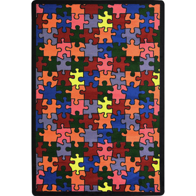 Whimsy Playful Patterns Puzzled Area Rug