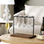 Metal Tabletop Wine Glass Rack In Brown
