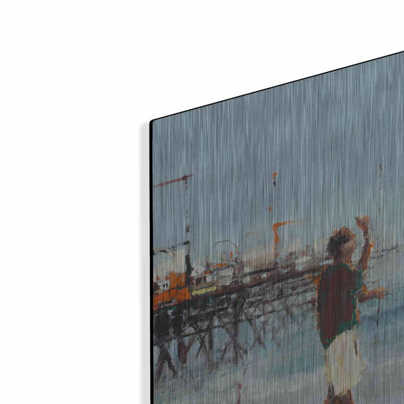 «Lark Manor» «Theatre of the Tides» par Lorraine Christie, art mural en métal, H 24 po x l 36 po