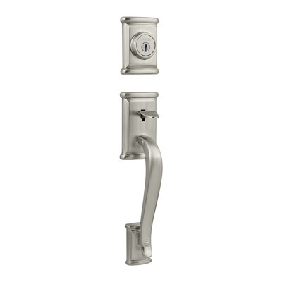 Ashfield Exterior Portion Handleset with Single Cylinder and Deadbolt (Interior Portion Sold Separately)