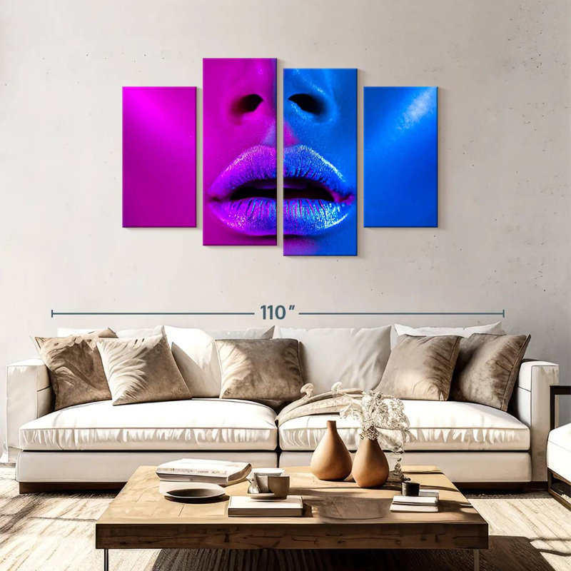 Shuttleworth Vibrant Blue Violet Makeup, 48" H x 75" W