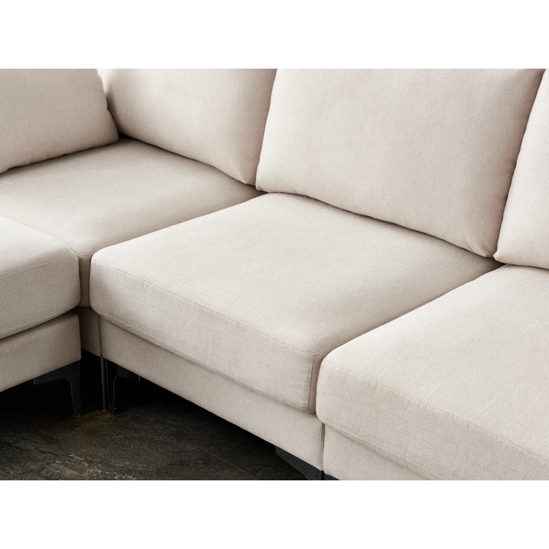 Dan 3 Seater Cotton Sofa, Ivory