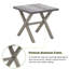 Table d'appoint carrée d'extérieur en aluminium-114222592