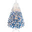 Lake Blue Gradient Flocked Artificial Christmas Tree-1820079817-1825333817