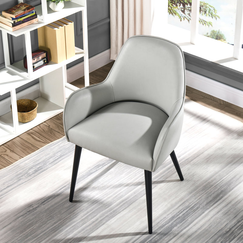 Diontaye Arm Chair Dining Chair, Gray