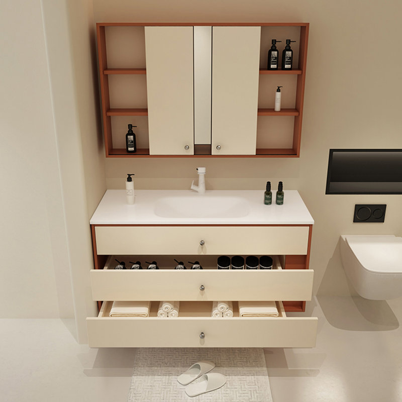 Armoire de salle de bain simple de style français