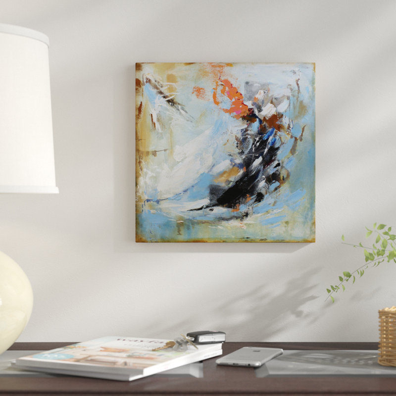 « passion ii », impression sur toile, H 18 po x l 18 po x P 1,5 po, Pas de tapis, Toile tendue