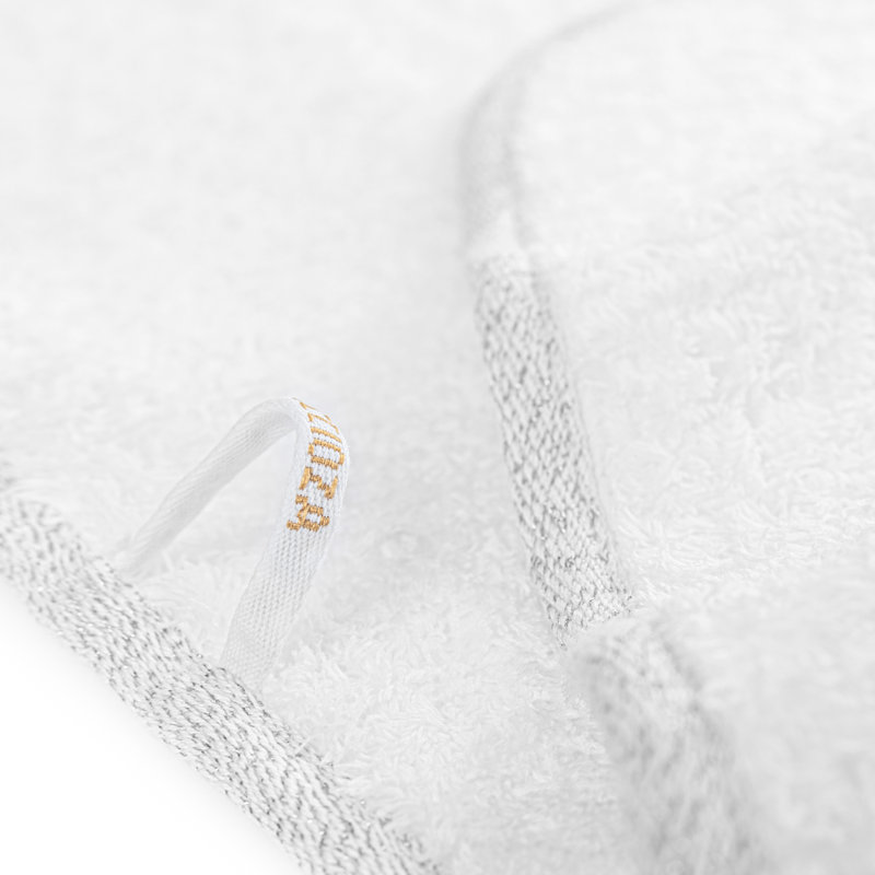 Parson Towel, White/Silver, Bath Towel - 1 Pack