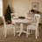 Stylish 5 Piece Dining Table Set With Round Table And 4 Comfortable Kitchen Room Chairs, Perfect For Family Gatherings And Dining Delights.-2044600142-2044600136