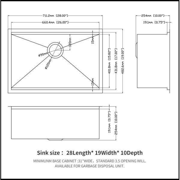 Dimensions du produit