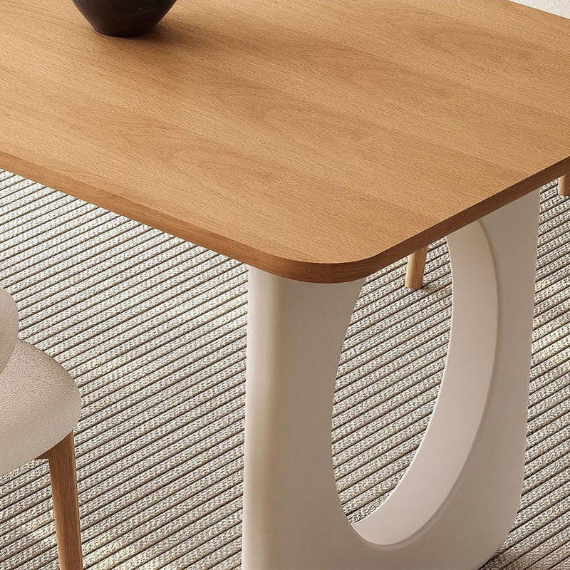 Table en pierre frittée crème , H 29,5 po x l 63 po x P 31,5 po