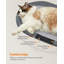 Lit pour animal de compagnie, lit pour chat surélevé pour grands chats, lit pour chien pour petits chiens, avec filet amovible lavable, pour animaux de compagnie jusqu'à 28 lb, ovale