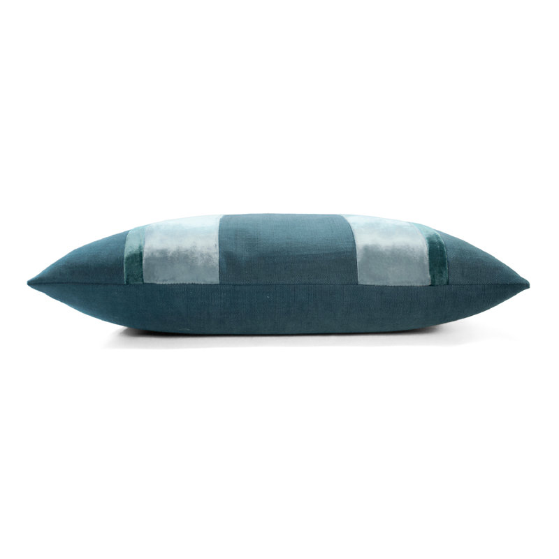 Velvet Square Pillow Cover & Insert, 26" x 26", Lagoon