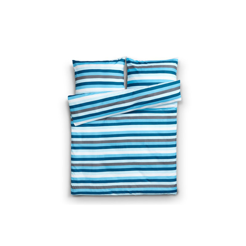 Violi Striped Duvet Cover Set with Pillowcases, 160 x 200 cm - 2 Pillowcases (70 x 80 cm)