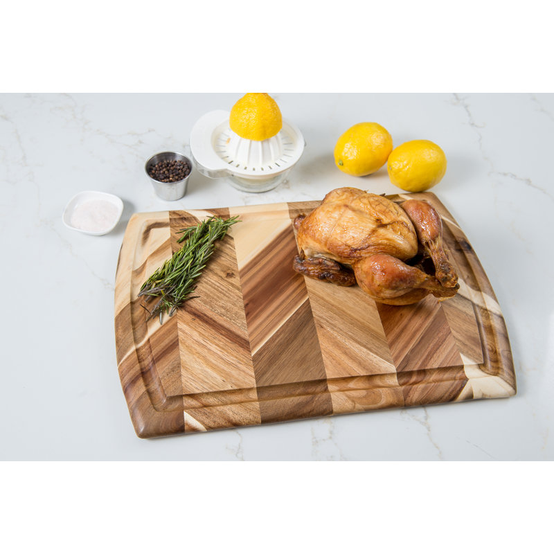 Acacia Herringbone Cutting / Serve Board