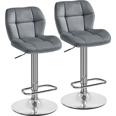 Swivel Yes Upholstered Iron Steel Yes Bar Stool with Steel Frame