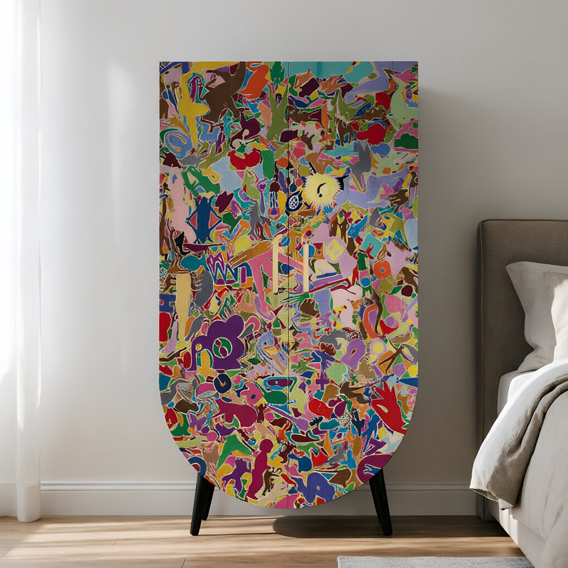 Household independent retro style wardrobe
