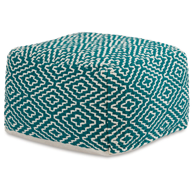 Pouf Devasheeh, Rouille / coton ivoire