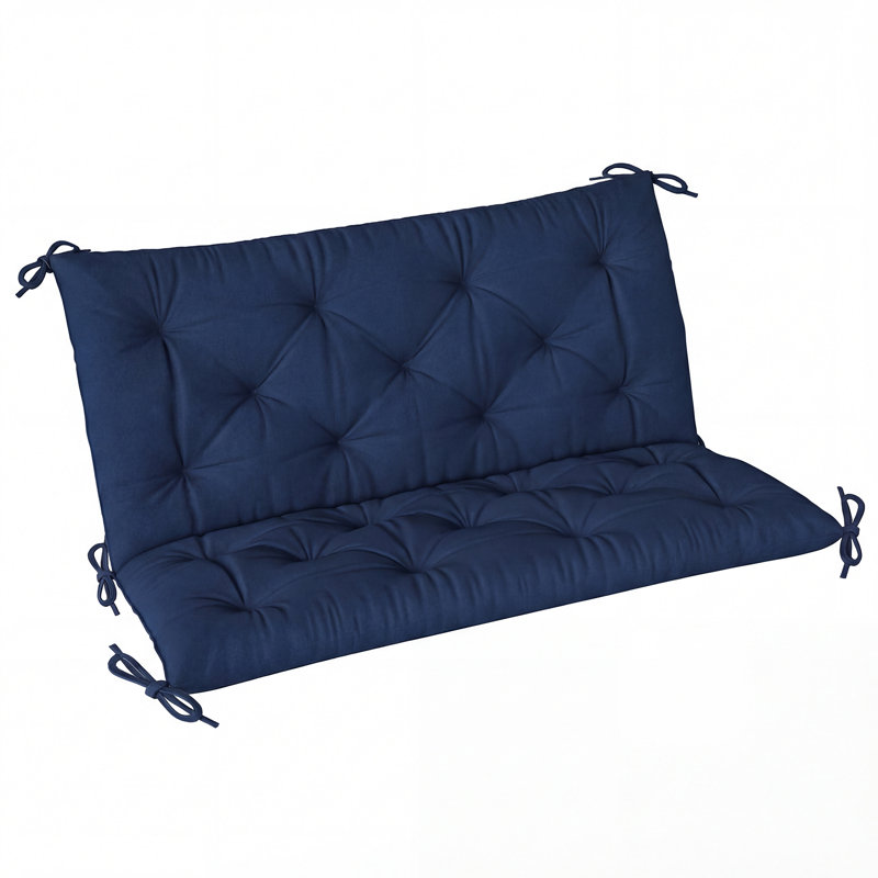 Outdoor Seat Cushion, Blue, 100 cm W x 98 cm D, 8 cm