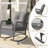 Outdoor 2-Person Oversize Rattan Wicker Rocking Chair with Side Table and Cushions-346860751