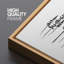 «Minimal Botanical Minimalist Pine Tree Silhouette», reproduction encadrée sur toile-98042151-111665149