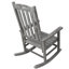 Chaise berçante de patio en bois avec assise large et dossier haut-1280313366