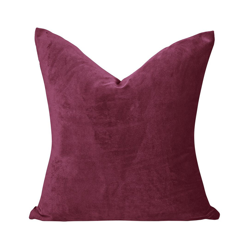 Matte Velvet Cushion Cover - 1 Pc, Raspberry Red, 30cm x 30cm