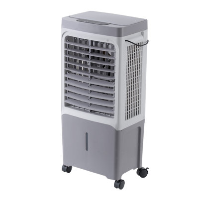Portable Evaporative Air Cooler with Remote Control - 1800 CFM High Velocity Swamp Cooler & Humidifier for Indoor/Outdoor Use, Includes Ice Packs