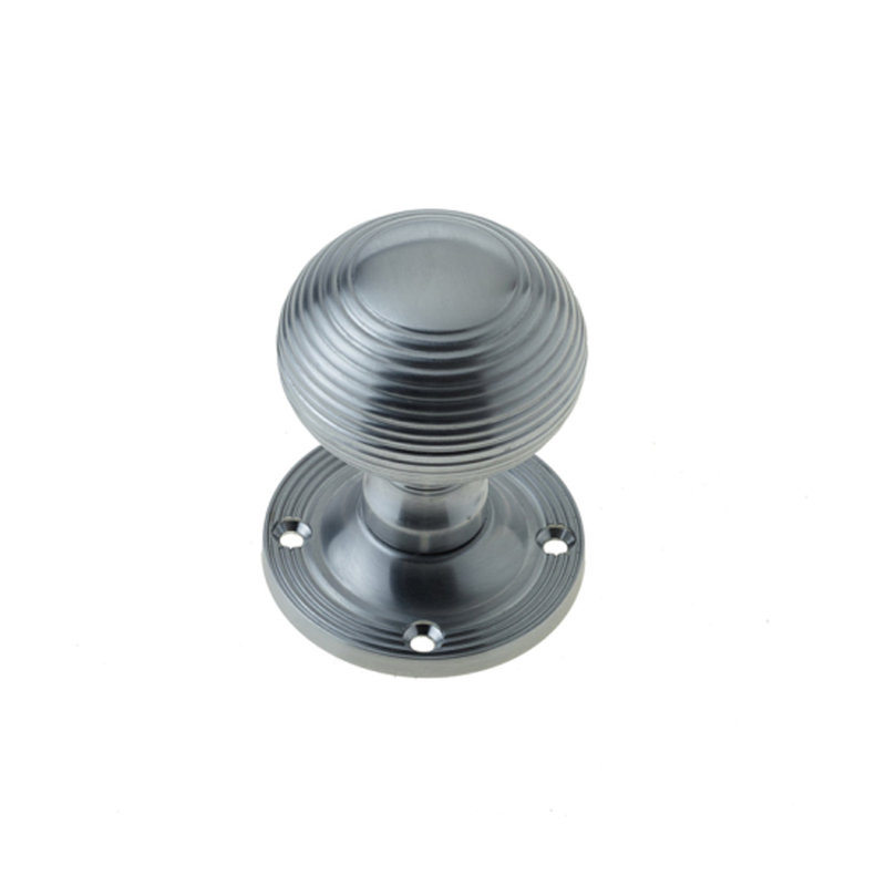 Passage Knobset, Satin Chrome
