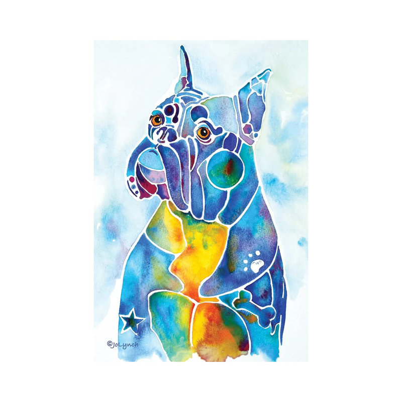 Boxer 1 Piece Wrapped Canvas Wall Art