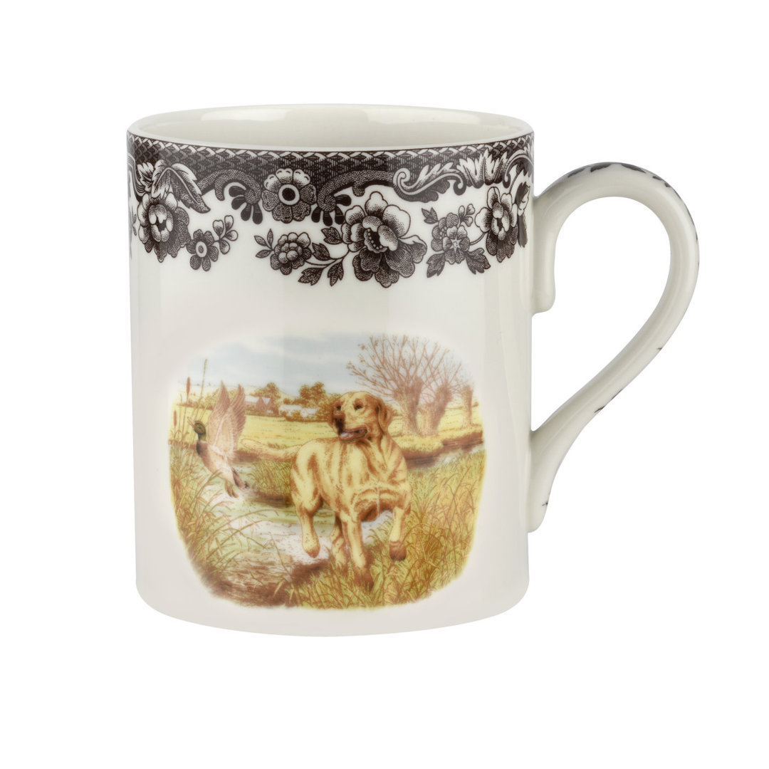 Spode Woodland Dogs Mug 16 Oz Yellow Labrador Spode