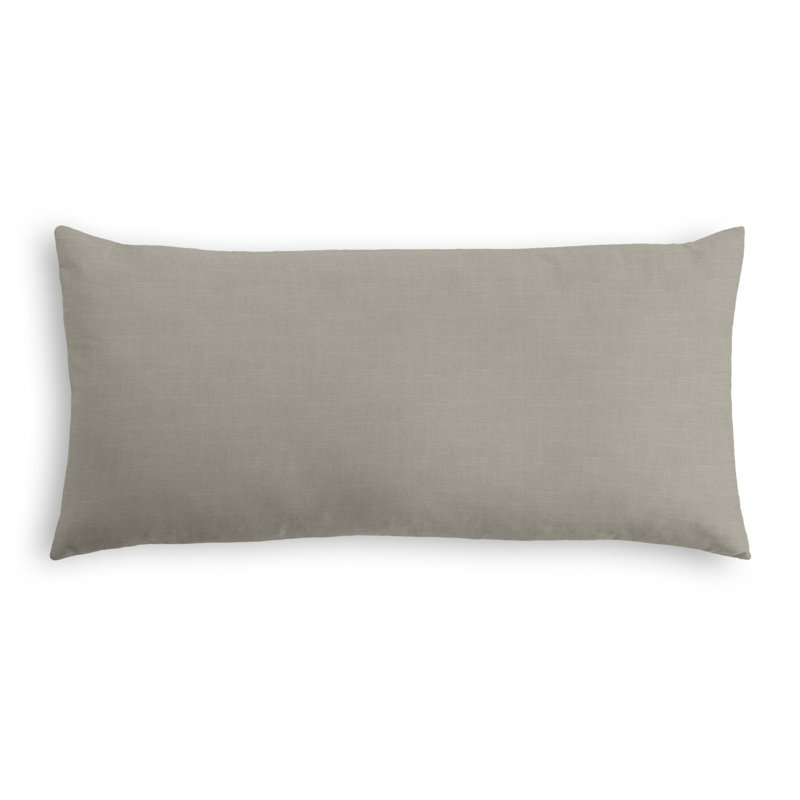 Housse de coussin rectangulaire, 12 po x 24 po, Taupe foncé
