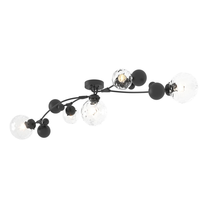 Sprig 5 - Light 61.7" Semi Flush Mount, Water, Black