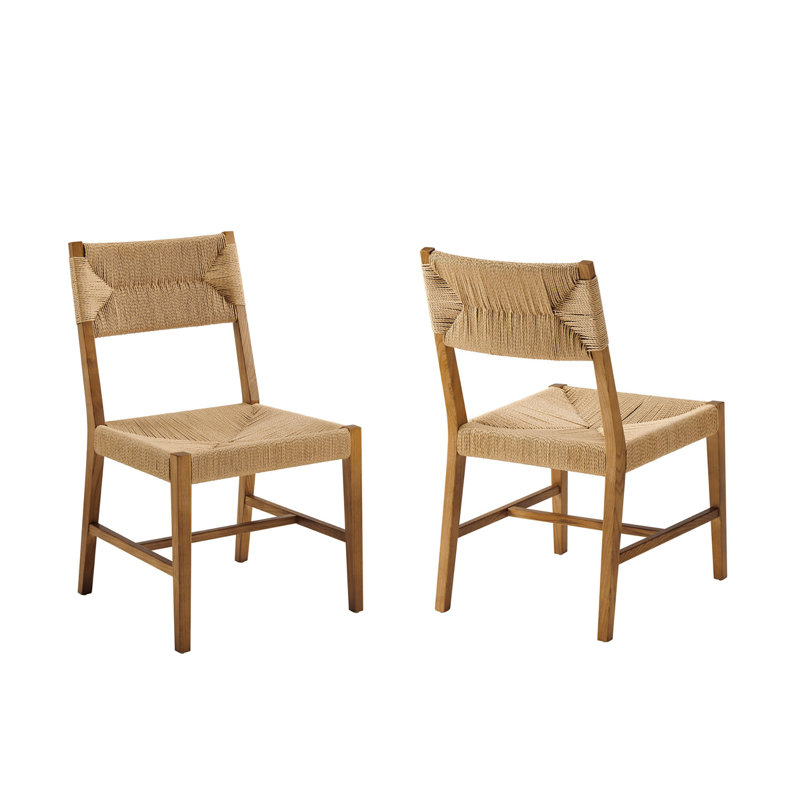 Ensemble de 2 chaises Bodie, Naturel / naturel