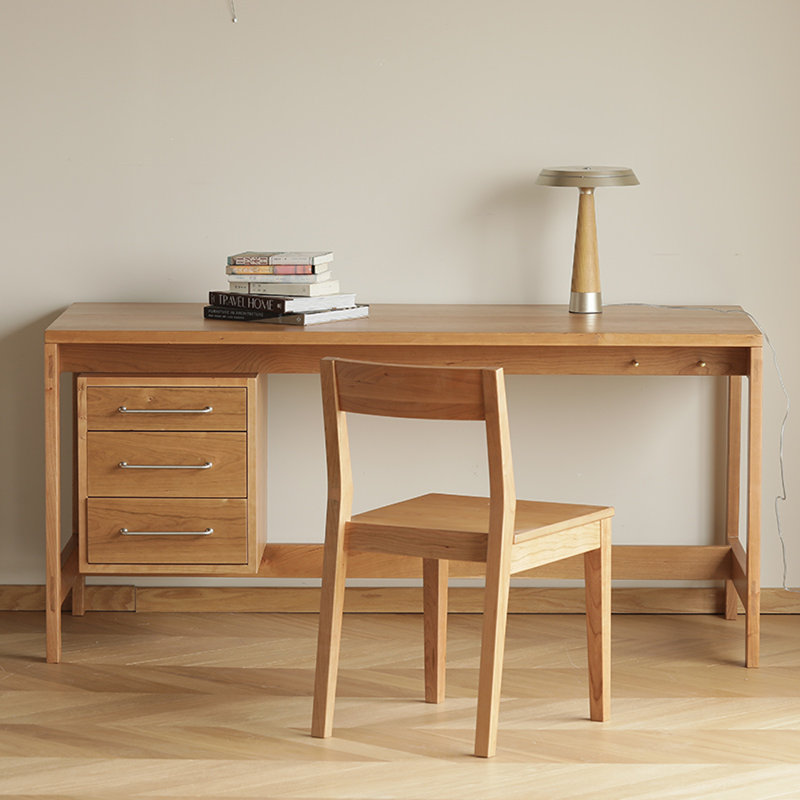 Bureau moyen moyen, H 29,53 po x l 55,12 po x P 26,77 po, Brun