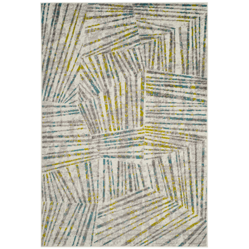 Cosner Skyler Performance Abstract Rug, Rectangle 4' x 6'