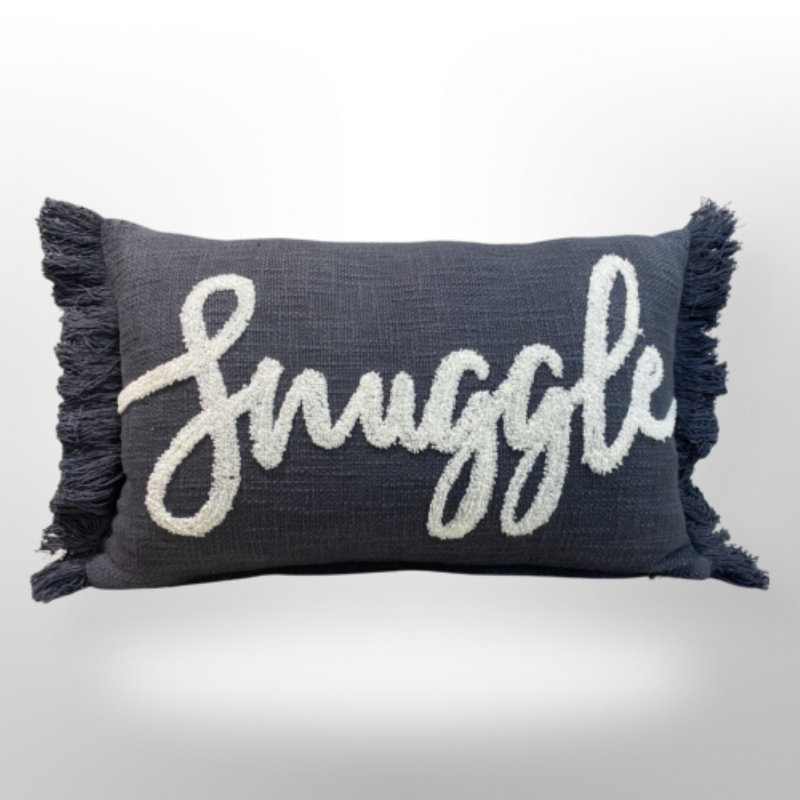 Coussin en coton Ls Walden, Gris