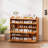 5-Tier Bamboo Shoe Cabinet With Doors – 34 Pairs Capacity Storage Rack