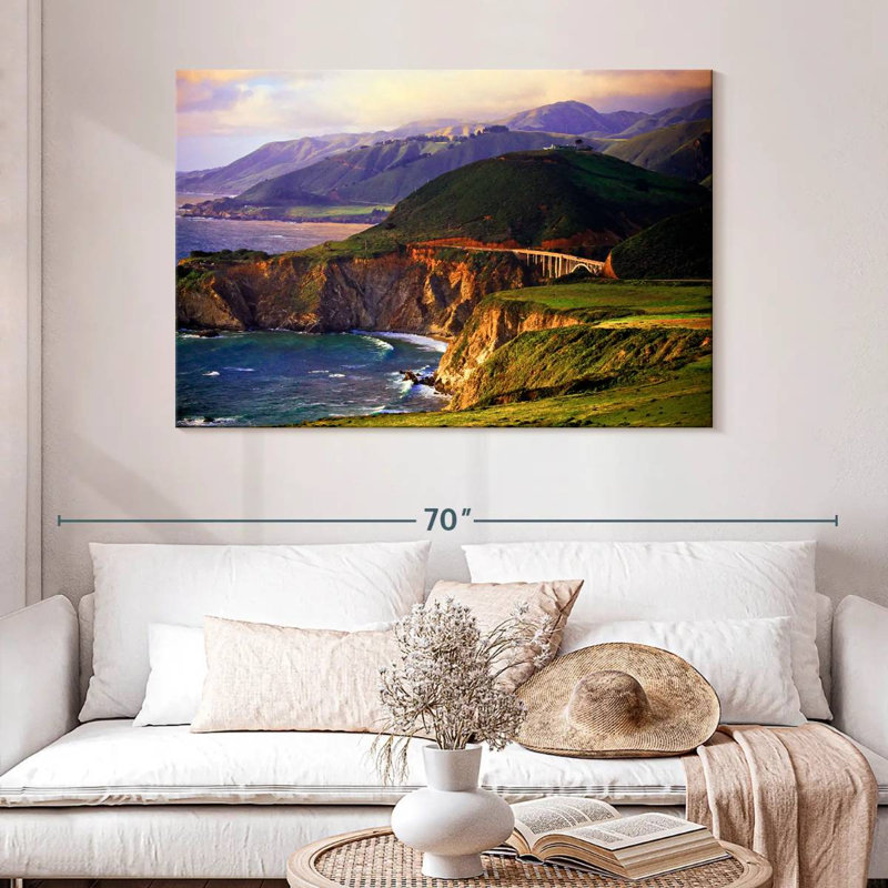 Gillard Falaises de Big Sur, H 32 po x l 48 po