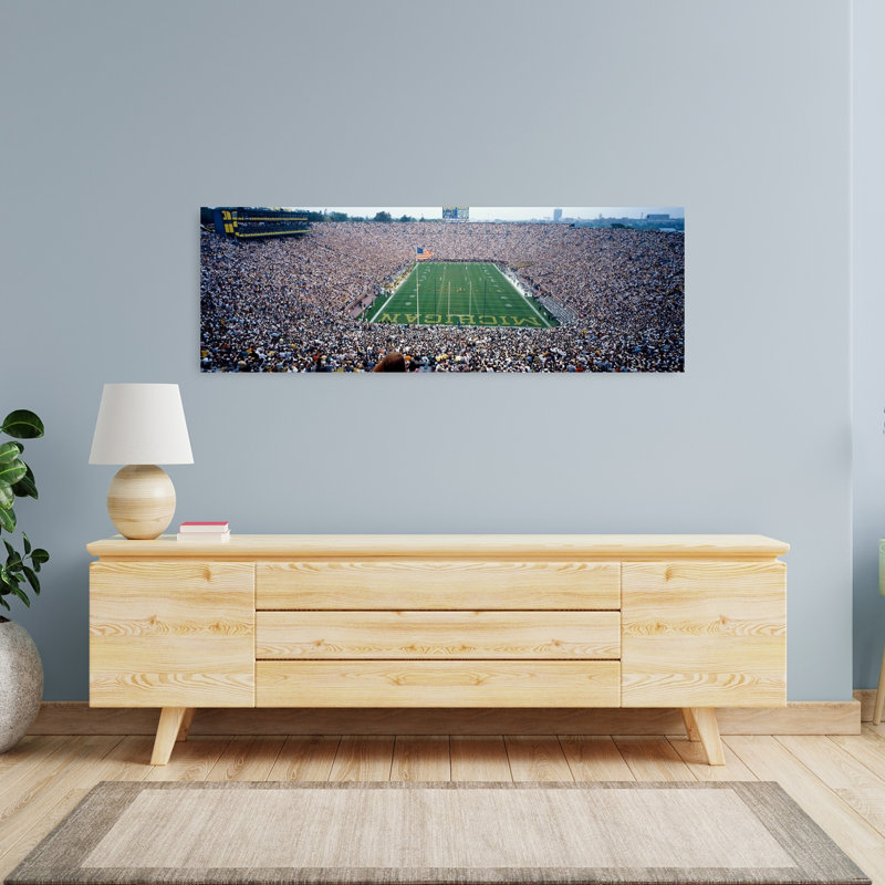 University Of Michigan Football Game Michigan Stadium Ann Arbor Michigan USA 1 Piece Wrapped Canvas Panoramic Wall Art