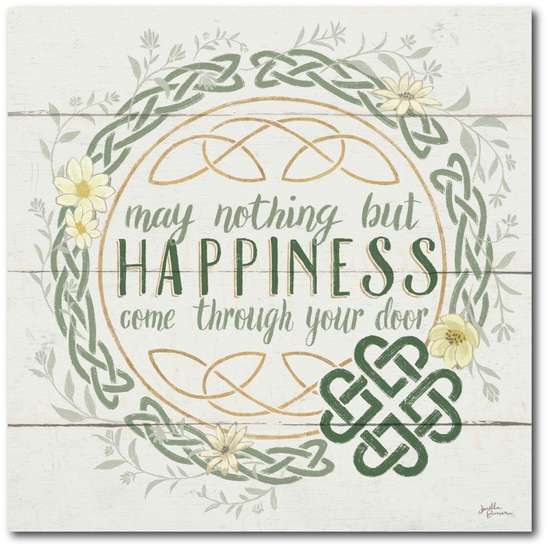 Toile tendue avec galerie Irish Blessing, H 16 po x l 16 po x P 1,5 po