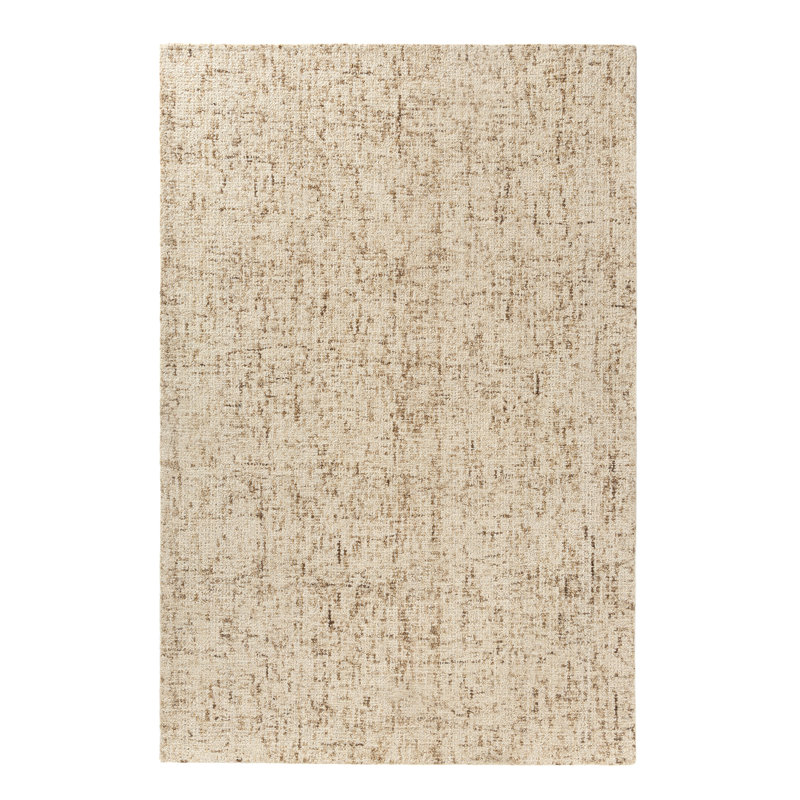 Tapis d'intérieur Sorelle Transitional Abstract en laine tuftée à la main, Beige, 10 pi x 14 pi