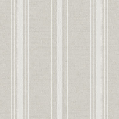 Laughlin Stripes Fabric Effect Design 10.05M X 53Cm Matte Wallpaper Roll